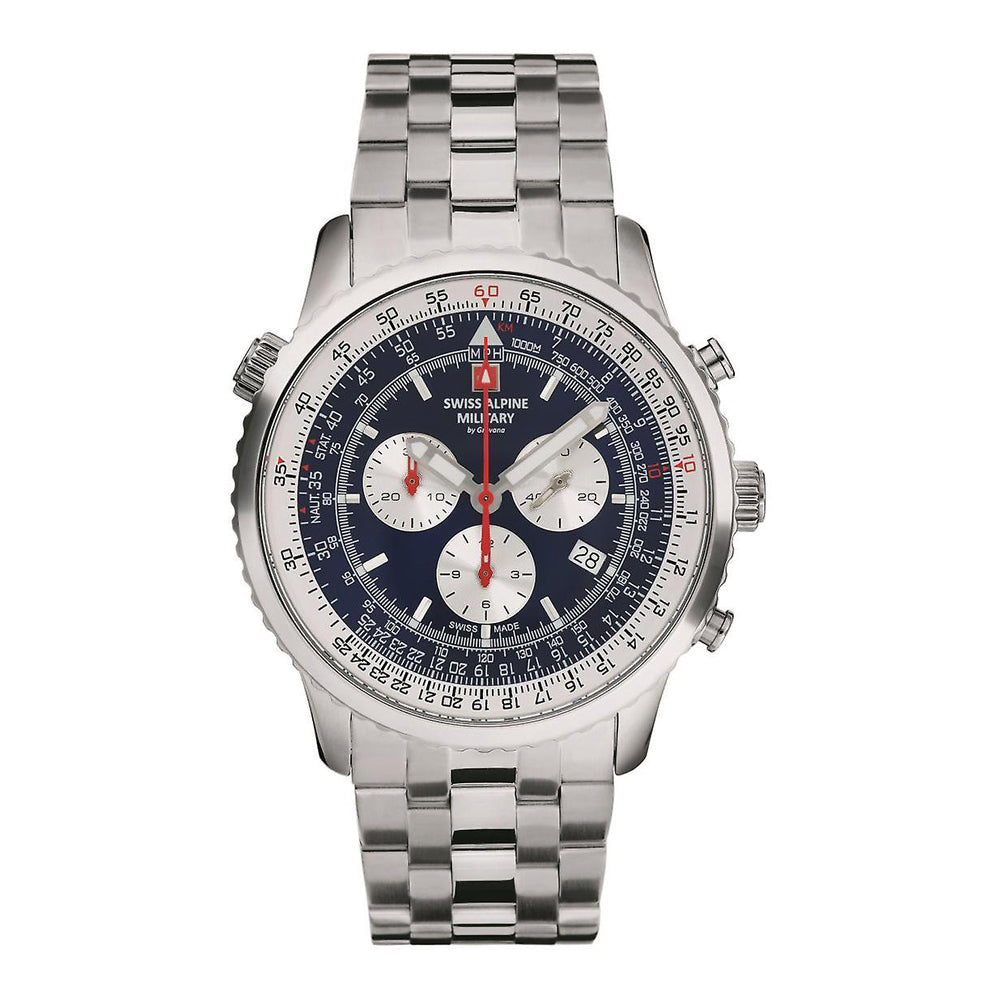 Swiss Alpine Military 7078.9135SAM Mens Watch Chronograph