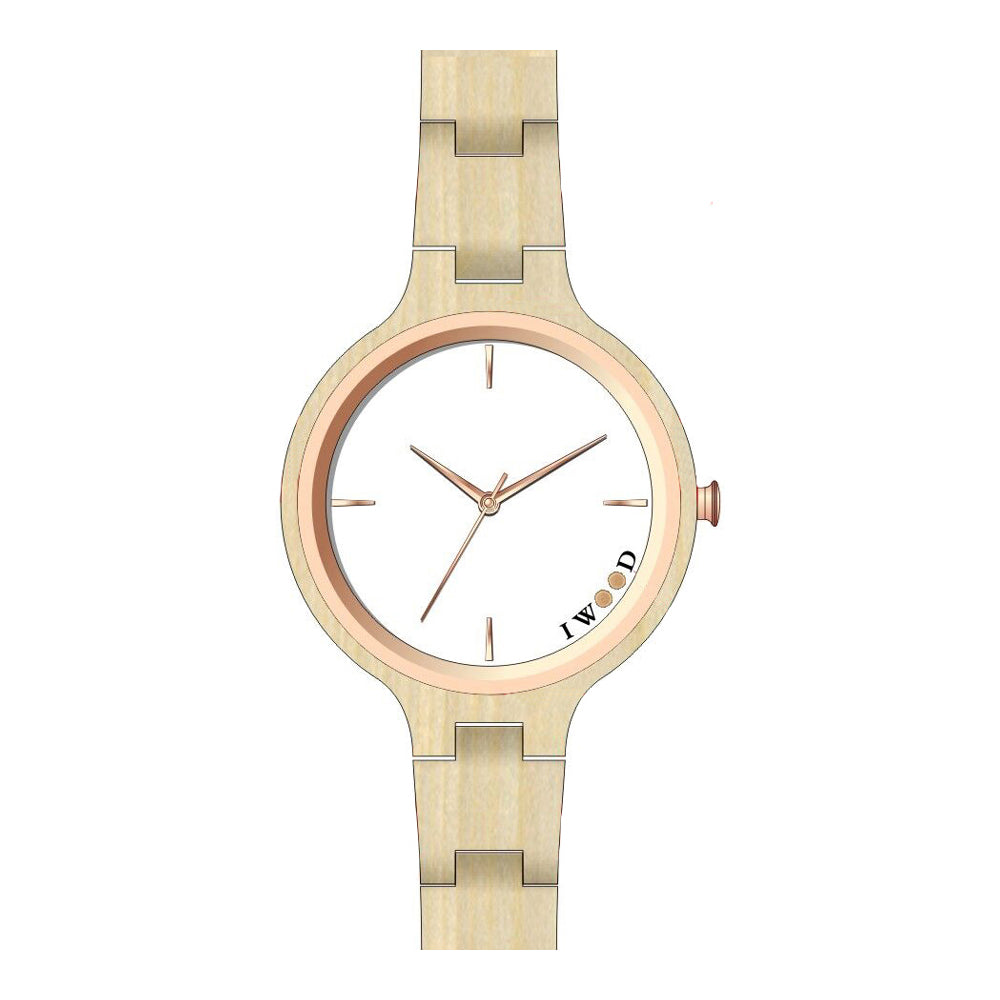 Iwood Real Wood Ladies Watch IW18442001 - Kaekellad24