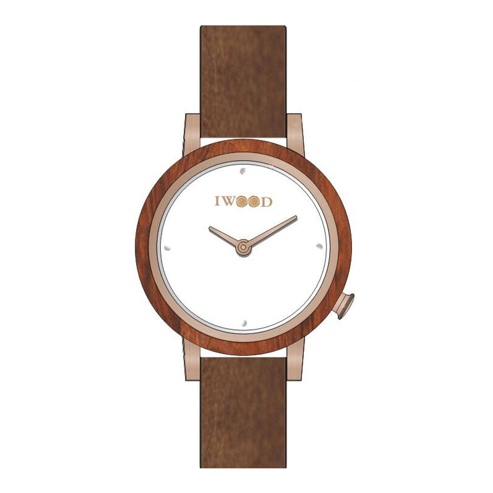 Iwood Real Wood Ladies Watch IW18443002 - Kaekellad24