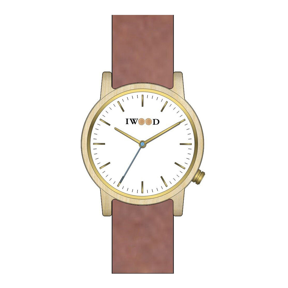 Iwood Real Wood Mens Watch IW18444002 - Kaekellad24