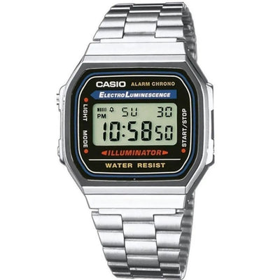 Unisex Watch Casio A168W-1 Black Silver (Ø 36 mm)-0