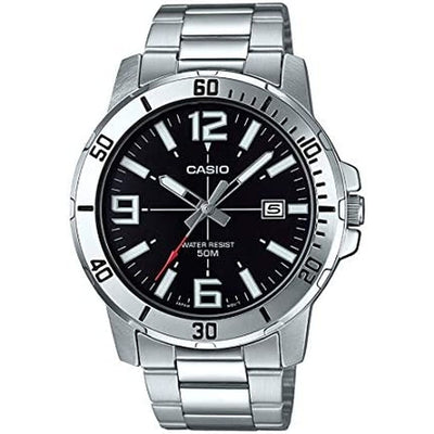 Men's Watch Casio COLLECTION Black Silver (Ø 45 mm)-0