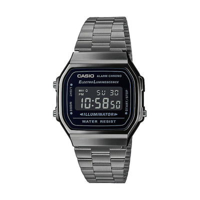 Men's Watch Casio A168WEGG-1BEF Black Silver (Ø 36 mm) (Ø 38 mm)-0