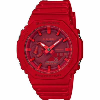 Unisex Watch Casio GA-2100-4AER Red Multifunction-0