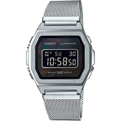 Men's Watch Casio A1000M-1BEF Black Silver-0