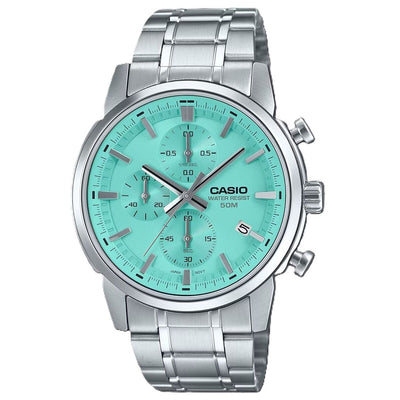 Men's Watch Casio CHRONO DATE SILVER AQUA-0