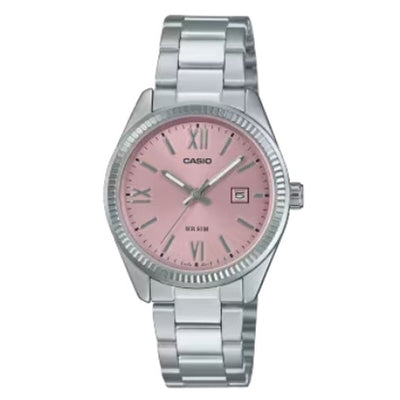 Ladies' Watch Casio LADY DATE - PINK Silver (Ø 30 mm)-0