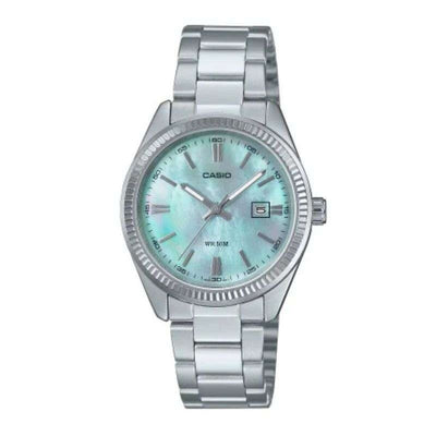 Men's Watch Casio LADY DATE - AQUA GREEN Silver-0