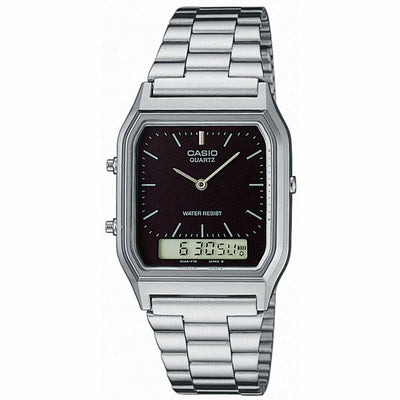 Unisex Watch Casio EDGY COLLECTION - BLACK Black Silver-0