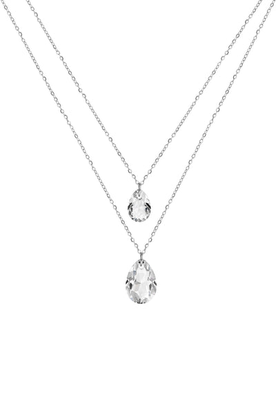 Facet Pear Pendant Necklace JS.0045-0