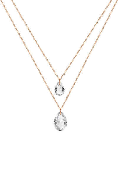 Facet Pear Pendant Necklace JS.0046-0