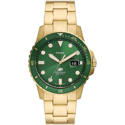 Men's Watch Fossil FS5950 Gold Green-0