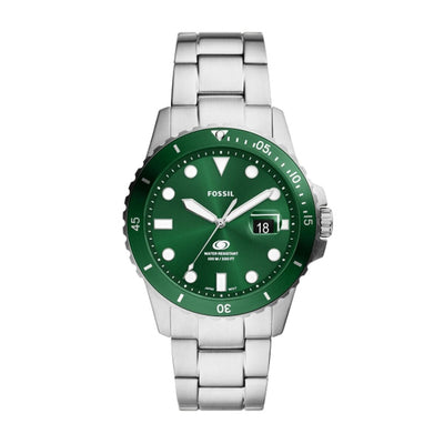 Men's Watch Fossil FS6033 Green Silver-0
