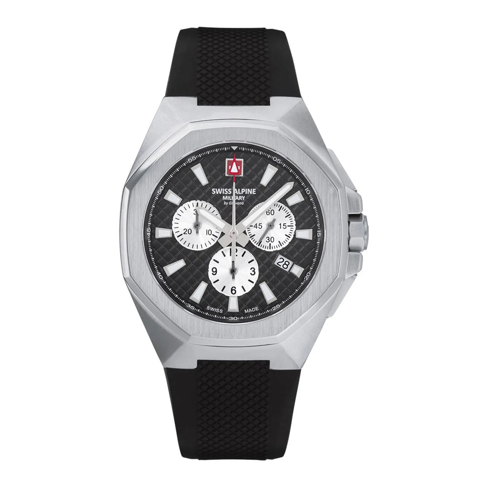 swiss alpine military herrenuhr black